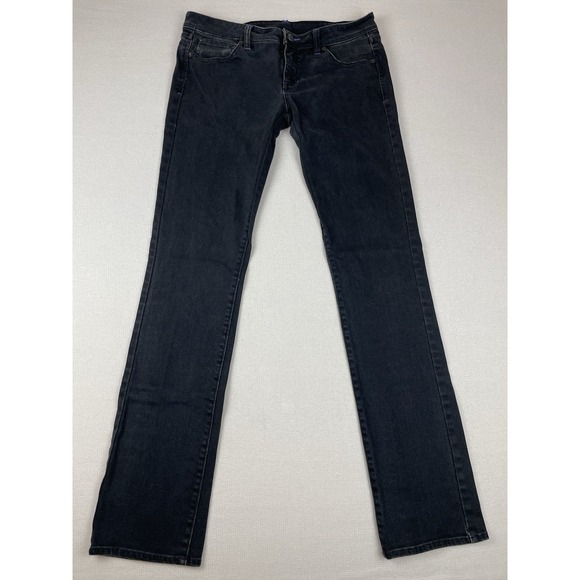 Volcom Stone Jeans Slim Straight Junior Women Low Rise Size 11 Black Skater - Picture 1 of 12